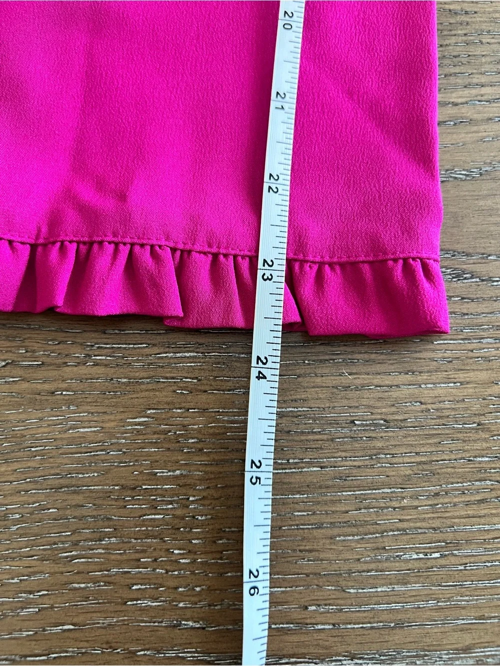 J. Crew Hot Pink Ruffled Neck Shift Dress